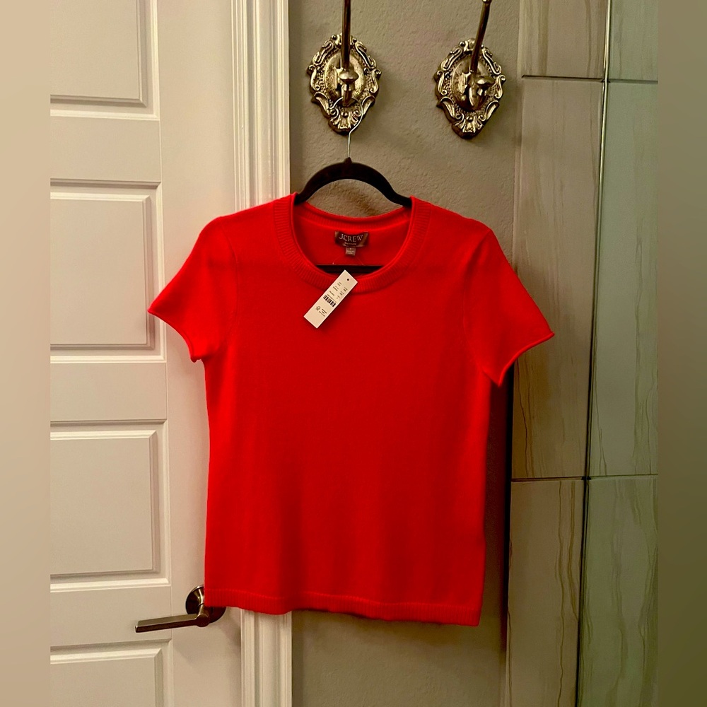 J. Crew Cashmere Short Sleeved Crew Neck Tee
